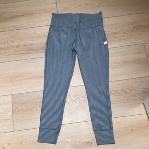 Vuori Blue Striped Leggings